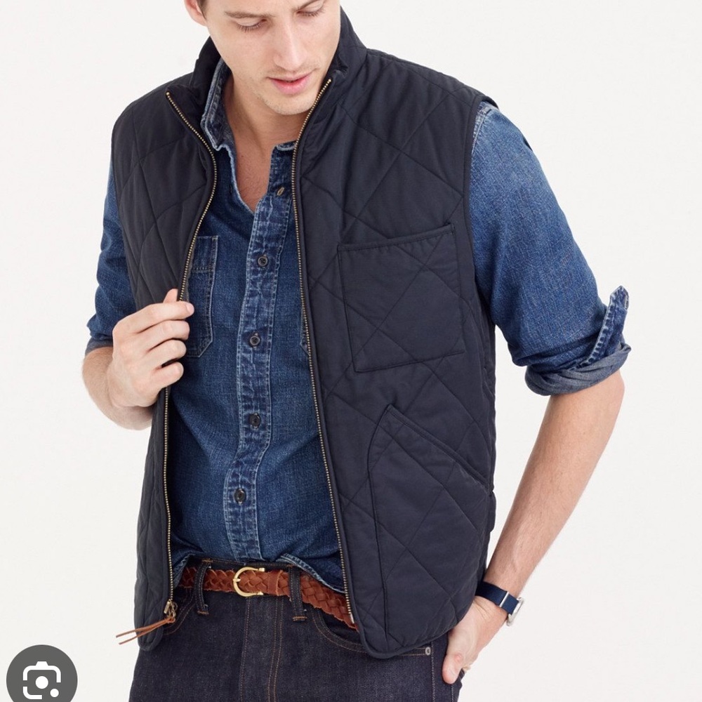 J. Crew quilted Sussex vest!